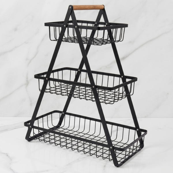 Premium 3-Tier Multi-Purpose Storage Basket Rack| By Ameer