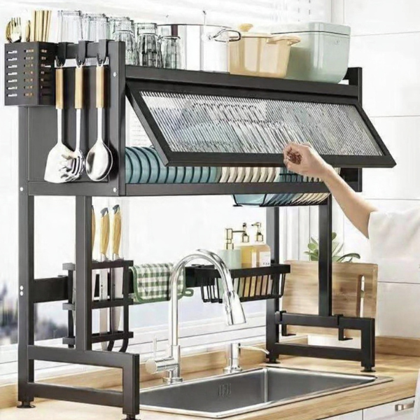 Premium Single Sink Organizer Rack – Stainless Steel | By Ameer