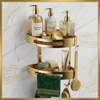 Premium 2-Tier Bathroom Corner Shelf – Stainless Steel Organizer | By Ameer
