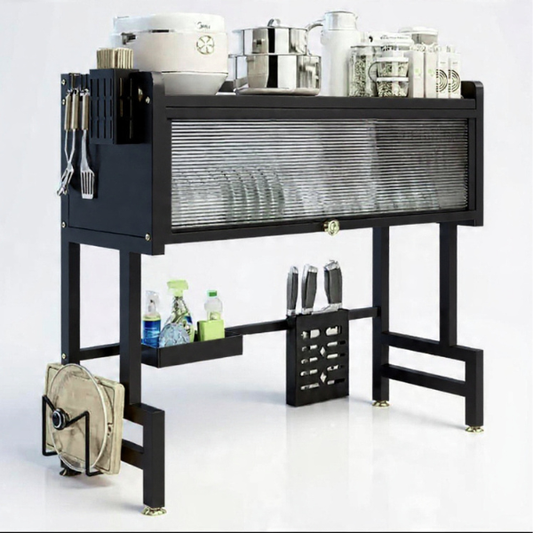 Premium Single Sink Organizer Rack – Stainless Steel | By Ameer