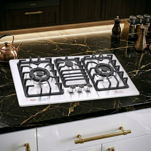 Premium Built-In 3 Burner Gas Hob – Model TH-3102 S | Heavy Gauge Steel | Auto Ignition | By Ameer