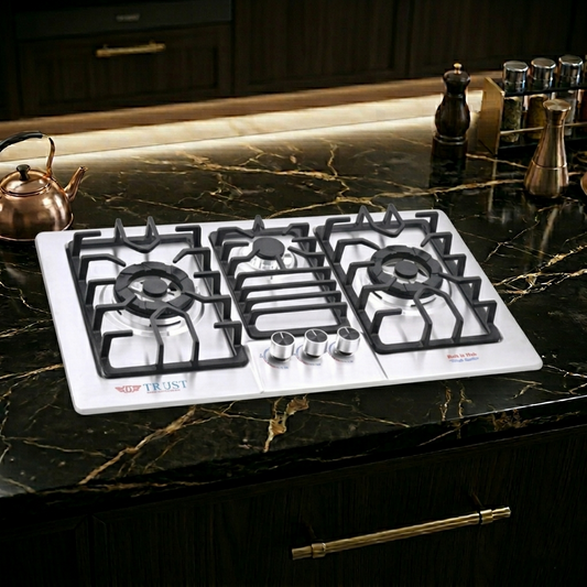 Premium Built-In 3 Burner Gas Hob – Model TH-3102 S | Heavy Gauge Steel | Auto Ignition | By Ameer