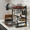 Premium Single Layer Kitchen Utensil Rack – Heavy Duty Dish Storage Organizer | By Ameer