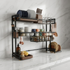 Premium Double Layer Kitchen Utensil Rack – Heavy Duty Dish Storage Organizer | By Ameer