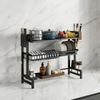 Premium Double Layer Kitchen Utensil Rack – Heavy Duty Dish Storage Organizer | By Ameer