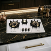 Premium Built-In 3 Burner Gas Hob – Model CF 2806 SBK | Heavy Gauge Steel | Auto Ignition | By Ameer