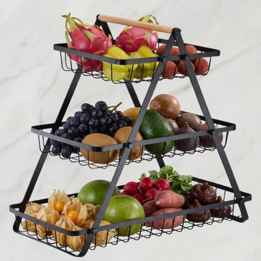 Premium 3-Tier Multi-Purpose Storage Basket Rack| By Ameer
