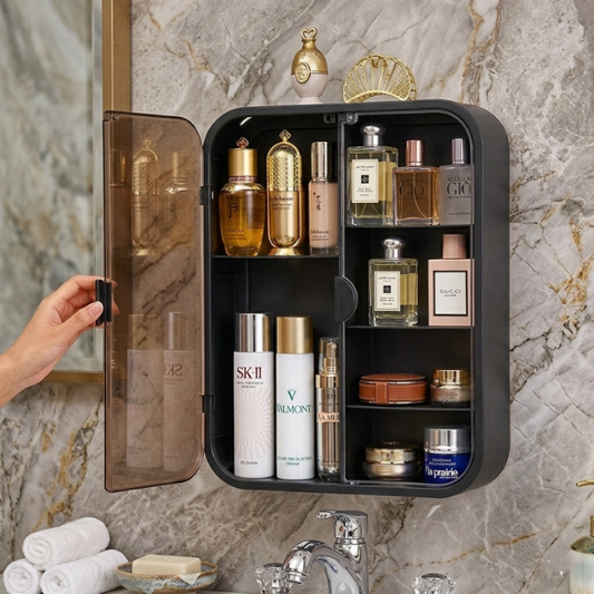 Luxury Square Bathroom Storage Cabinet – Wall Mounted Organizer | By Ameer
